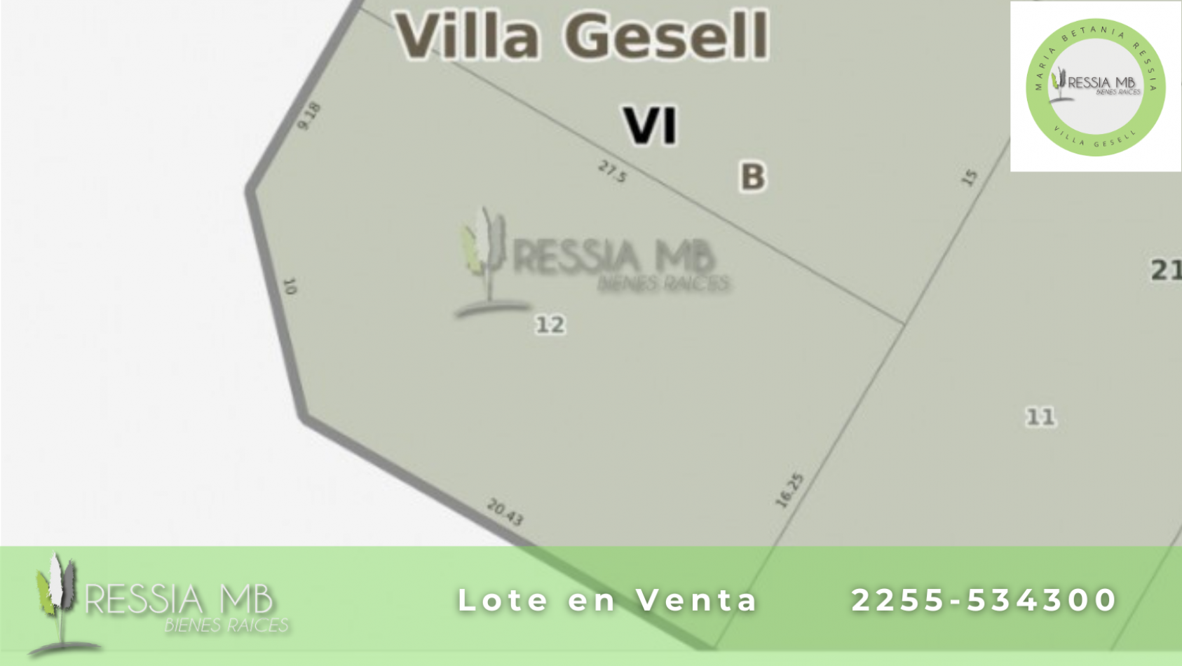 RESERVADO - VENTA LOTE 130 BIS Y 14 - VILLA GESELL